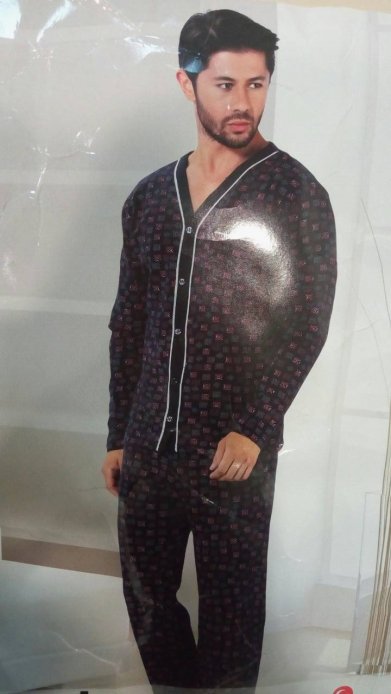Пижама LINDROS мужская утеплённая тёмно-серый